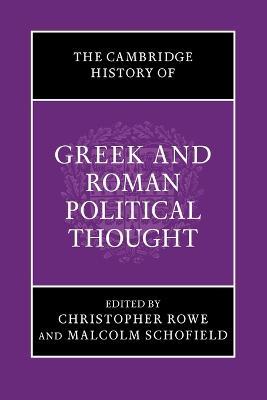 The Cambridge History of Greek and Roman Political Thought - cover