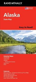 Rand McNally Easy to Read: Alaska State Map