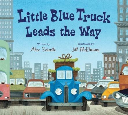 Little Blue Truck Leads the Way Board Book - Alice Schertle - cover