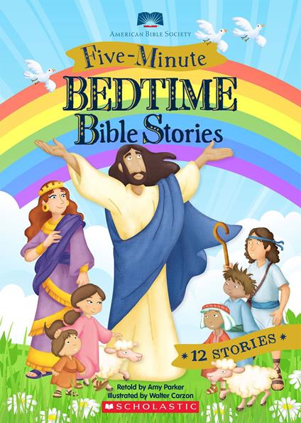 Five-Minute Bedtime Bible Stories - Amy Parker,Walter Carzon - ebook