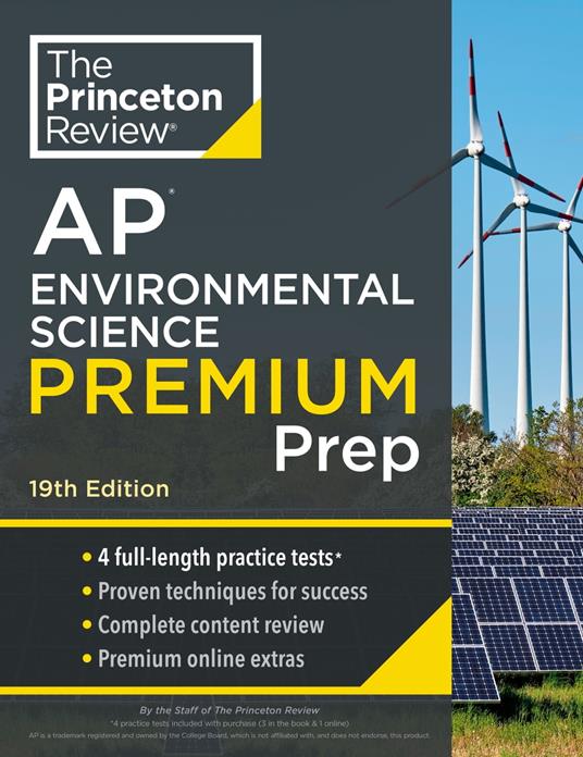 Princeton Review AP Environmental Science Premium Prep, 19th Edition