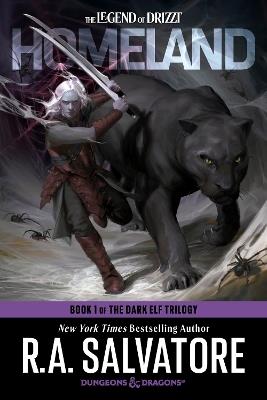 Homeland: Dungeons & Dragons: Book 1 of The Dark Elf Trilogy - R.A. Salvatore - cover