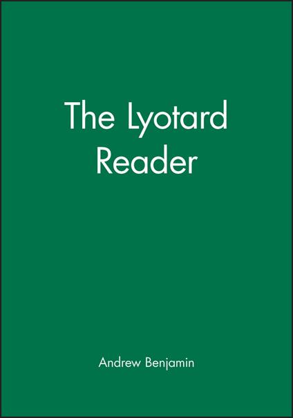 The Lyotard Reader - cover