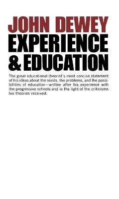 Experience And Education - John Dewey - cover