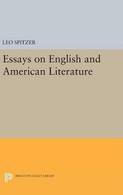 Essays on English and American Literature - Leo Spitzer - cover