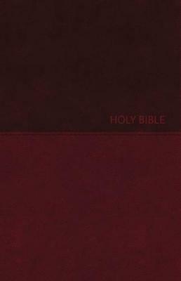 NKJV, Value Thinline Bible, Large Print, Burgundy Leathersoft, Red Letter, Comfort Print: Holy Bible, New King James Version - Thomas Nelson - cover
