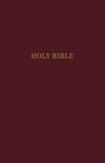 KJV, Pew Bible, Hardcover, Burgundy, Red Letter, Comfort Print: Holy Bible, King James Version