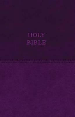 KJV Holy Bible: Value Large Print Thinline, Purple Leathersoft, Red Letter, Comfort Print: King James Version: Holy Bible, King James Version - Zondervan - cover