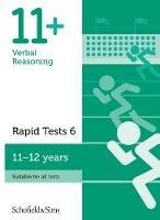 11+ Verbal Reasoning Rapid Tests Book 6: Year 6-7, Ages 11-12 - Sian Schofield & Sims,Goodspeed - cover