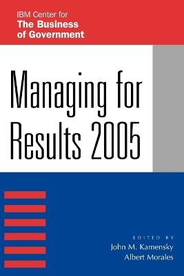 Managing for Results 2005 - cover