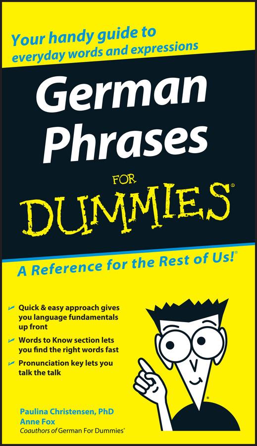 German Phrases For Dummies - Paulina Christensen,Anne Fox - cover