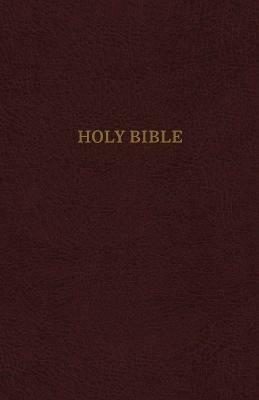 KJV Holy Bible: Super Giant Print with 43,000 Cross References, Burgundy Leather-look, Red Letter, Comfort Print: King James Version - Thomas Nelson - cover