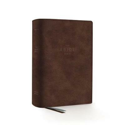 NKJV, Abide Bible, Leathersoft, Brown, Red Letter, Comfort Print: Holy Bible, New King James Version - cover