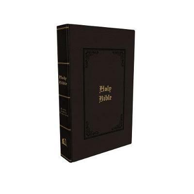 KJV Holy Bible: Large Print Thinline, Black Leathersoft, Red Letter, Comfort Print: King James Version - Thomas Nelson - cover