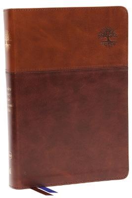 NKJV, Matthew Henry Daily Devotional Bible, Leathersoft, Brown, Red Letter, Comfort Print: 366 Daily Devotions by Matthew Henry - Thomas Nelson - cover