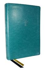 NKJV, The Bible Study Bible, Leathersoft, Turquoise, Comfort Print: A Study Guide for Every Chapter of the Bible