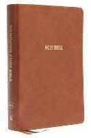 NKJV, Foundation Study Bible, Large Print, Leathersoft, Brown, Red Letter, Thumb Indexed, Comfort Print: Holy Bible, New King James Version - Thomas Nelson - cover