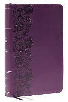 KJV Holy Bible: Large Print Single-Column with 43,000 End-of-Verse Cross References, Purple Leathersoft, Personal Size, Red Letter, Comfort Print: King James Version - Thomas Nelson - cover