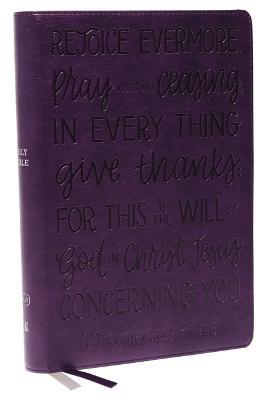 KJV Large Print Bible w/ 53,000 Cross References, Purple Leathersoft with Thumb Index Red Letter, Comfort Print: Holy Bible, King James Version (Verse Art Cover Collection): Holy Bible, King James Version - Thomas Nelson - cover