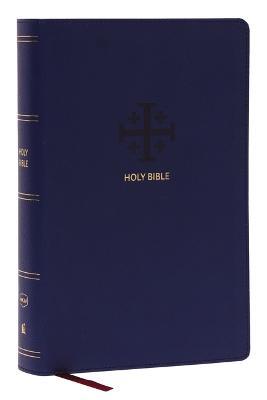 NKJV, End-of-Verse Reference Bible, Personal Size Large Print, Leathersoft, Blue, Red Letter, Thumb Indexed, Comfort Print: Holy Bible, New King James Version - Thomas Nelson - cover