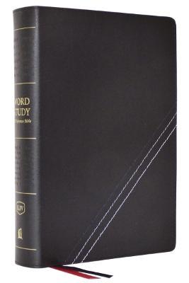 KJV, Word Study Reference Bible, Bonded Leather, Black, Red Letter, Thumb Indexed, Comfort Print: 2,000 Keywords that Unlock the Meaning of the Bible - Thomas Nelson - cover