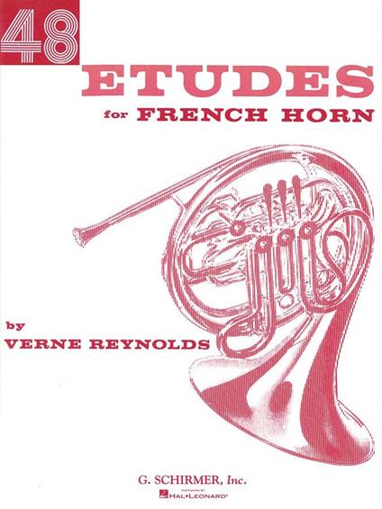  48 Etudes for French Horn. Corno francese -  Verne Reynolds - copertina