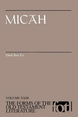 Micah - Ehud Ben Zvi - cover