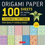 Origami Paper 100 sheets Colorful Patterns 8 1/4