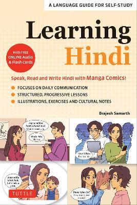 Learning Hindi: Speak, Read and Write Hindi with Manga Comics! A Language Guide for Self-Study (Free Online Audio & Flash Cards) - Brajesh Samarth - cover