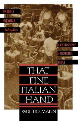 That Fine Italian Hand - Paul Hofmann - cover