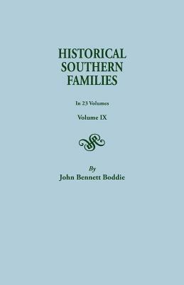 Historical Southern Families - John Boddie - cover