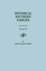 Historical Southern Families