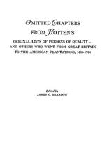 Omitted Chapters from Hotten's Original Lists of Persons of Quality