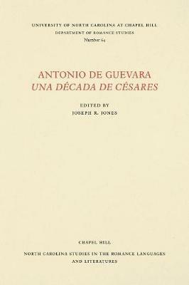 Antonio de Guevara Una Decada de Cesares - cover