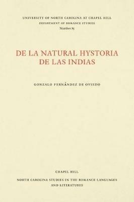 De la natural hystoria de las Indias - Gonzalo Fernandez de Oviedo - cover