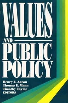 Values and Public Policy - cover