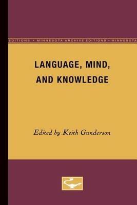 Language, Mind, and Knowledge - cover