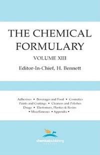 The Chemical Formulary, Volume 13: Volume 13 - cover