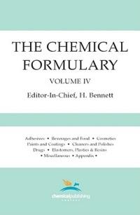 The Chemical Formulary, Volume 4: Volume 4 - cover