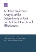 Stated Preference Analysis of the Determinants of Unit and Soldier Operational Effectiveness