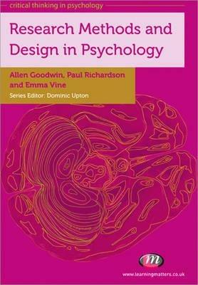 Research Methods and Design in Psychology - Paul Richardson,Allen Goodwin,Emma Vine - cover