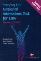 Passing the National Admissions Test for Law (LNAT) - Rosalie Hutton,Glenn Hutton,Fraser Sampson - cover