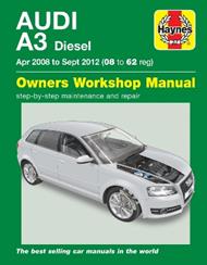 Audi A3 Diesel (Apr 08 - Sept 12) Haynes Repair Manual