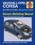 Vauxhall/Opel Corsa Petrol & Diesel (Sept 06 - 10) Haynes Repair Manual