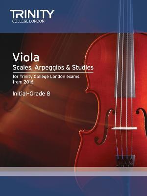 Viola Scales, Arpeggios & Studies Initial - Grade 8 from 2016 - cover