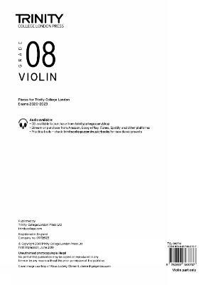 Trinity College London Violin Exam Pieces From 2020: Grade 8 (part only) - Trinity College London - cover