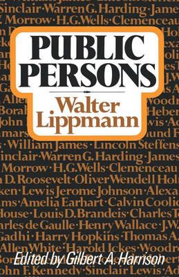 Public Persons - Walter Lippmann - cover