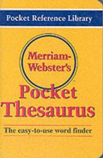 Merriam Webster's Pocket Thesaurus