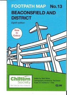 Chiltern Society Footpath Map No. 13 Beaconsfield and District: Eighth Edition - In Colour - Nick Moon - cover