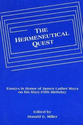 The Hermeneutical Quest - cover